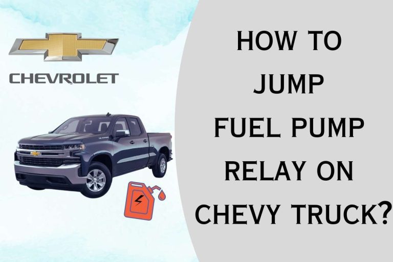 How to jump fuel pump relay on Chevy Truck? Quick Fix